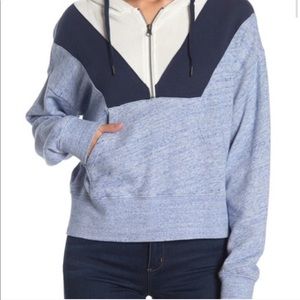 Like New Splendid Ryder Active Color Block Zip Hoodie